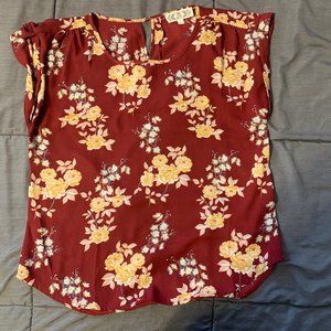 Lightly worn flower top
